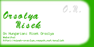 orsolya misek business card